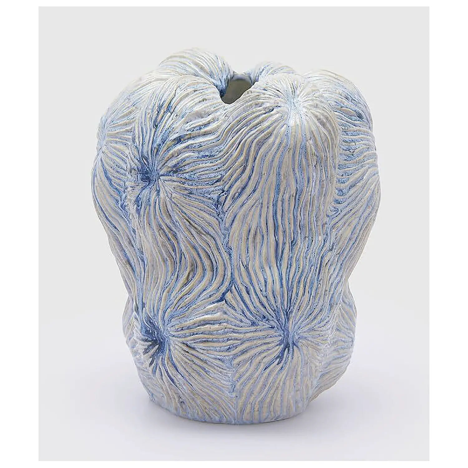 Vaso Decorativo Chakra Marino H30 Bianco/Blu - regalo e gadget valigeria