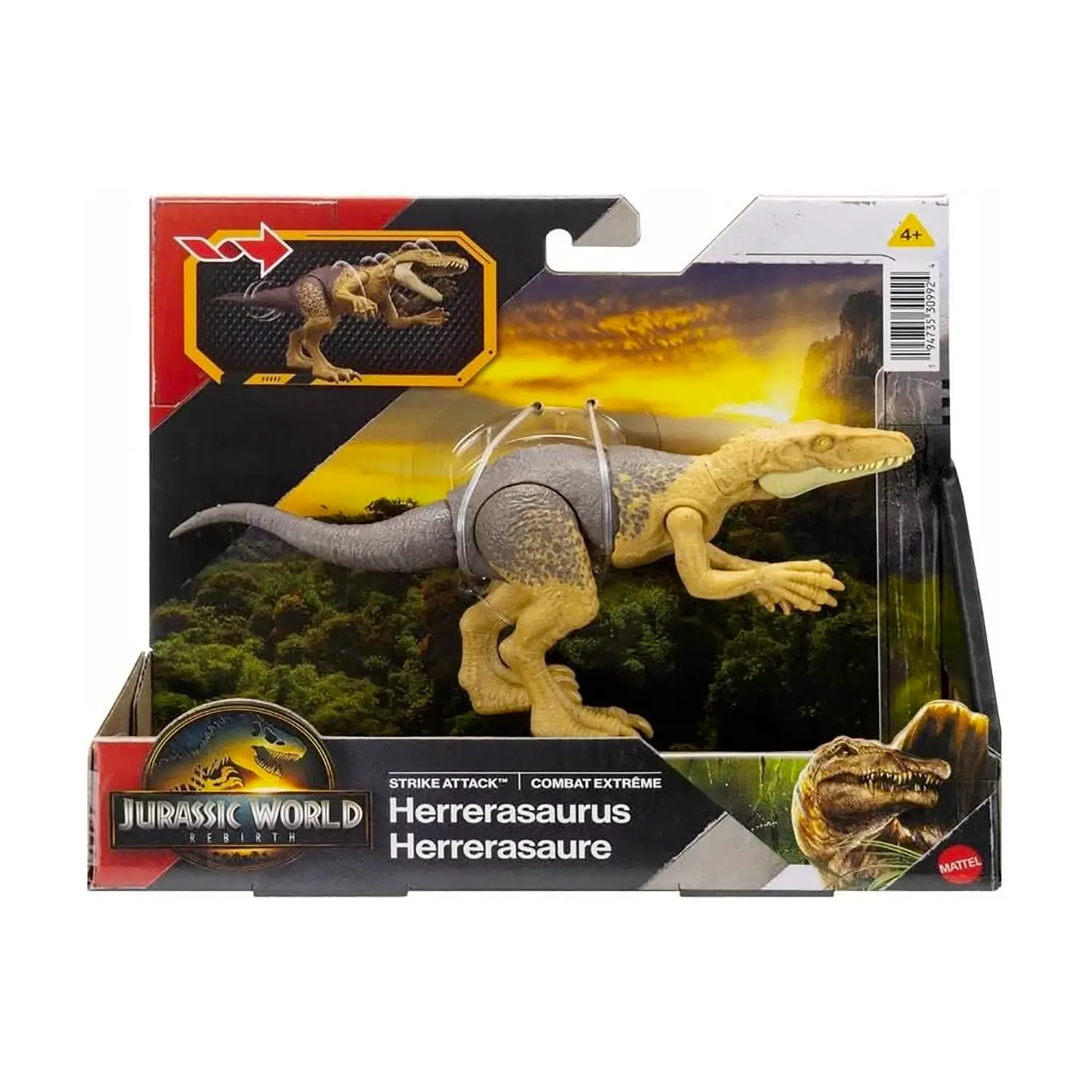 Jurassic World Rebirth Attaco Fatale Herrerasaurus - action figures ed accessori
