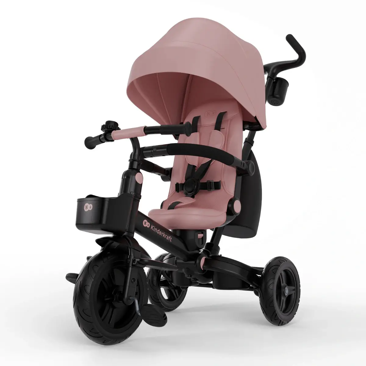 Kinderkraft Triciclo Aveo 2 Plus 6in1 Pink – da 9 Mesi a 5 Anni - Tricicli e primi passi