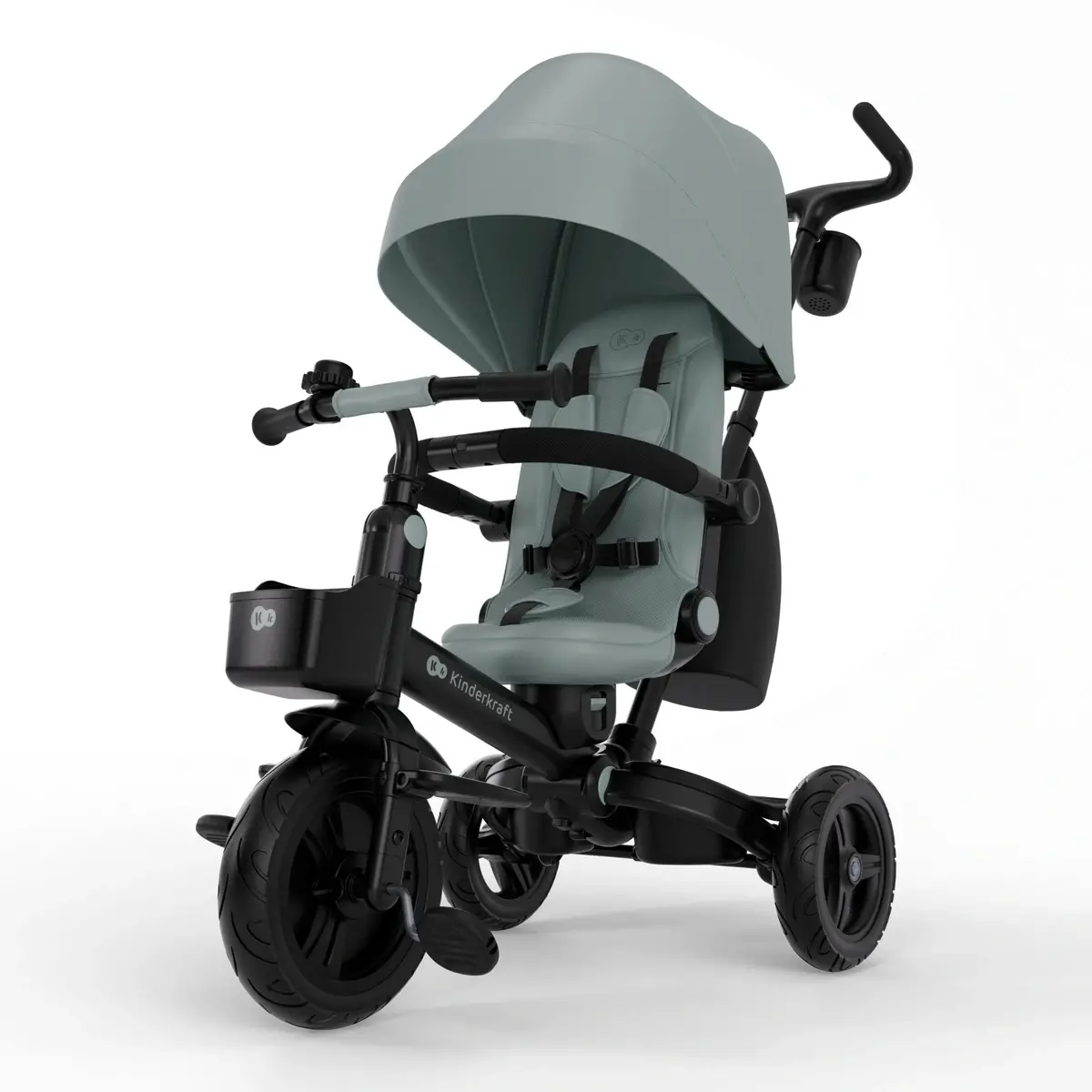 Kinderkraft Triciclo Aveo 2 Plus 6in1 Green – da 9 Mesi a 5 Anni - Tricicli e primi passi