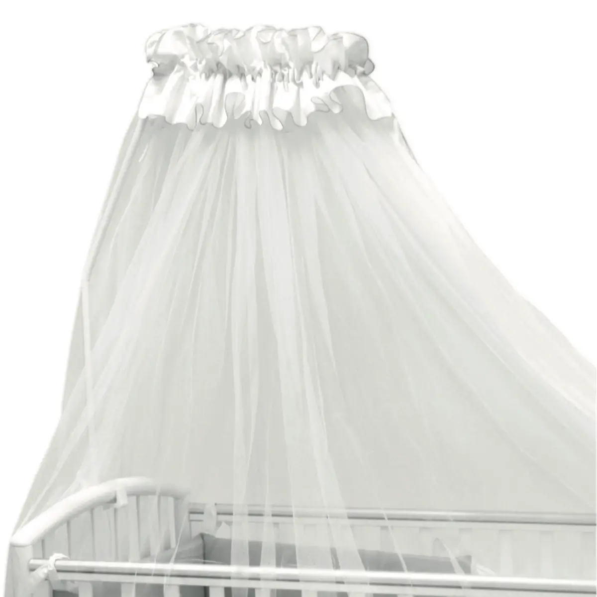 Velo Giroletto Universale Bianco Con Asta Di Pali - lenzuolini