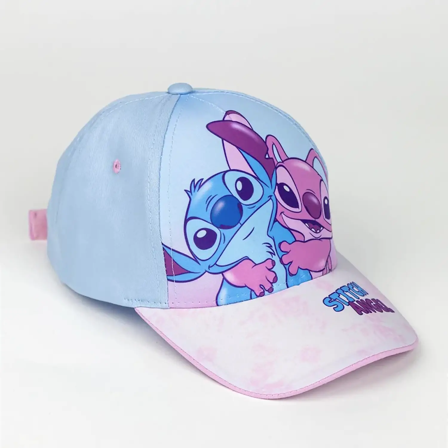 Cappellino Stitch 53cm Azzurro E Rosa - regalo e gadget valigeria