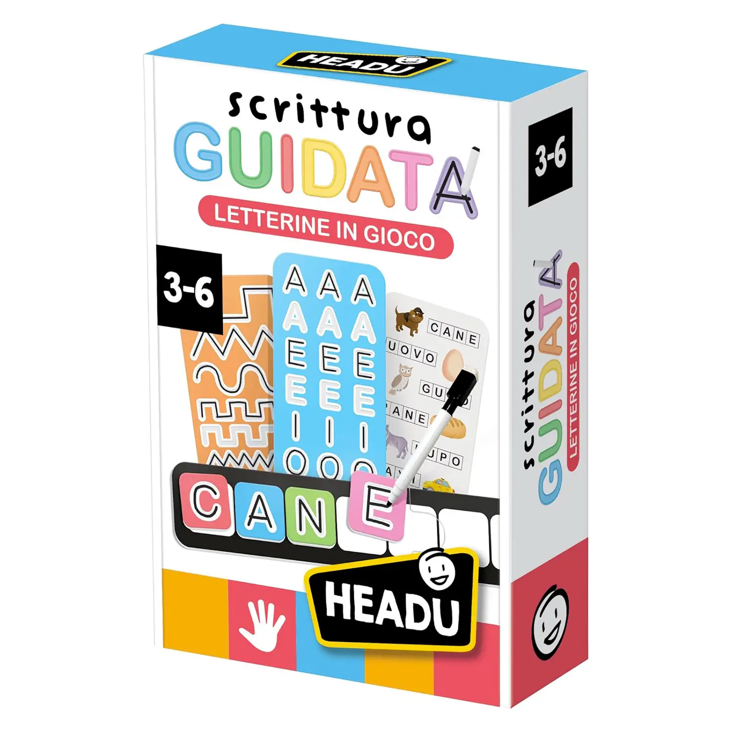 Scrittura Guidata Letterine in Gioco Prescrittura Alfabeto Headu - Associazioni e tombole