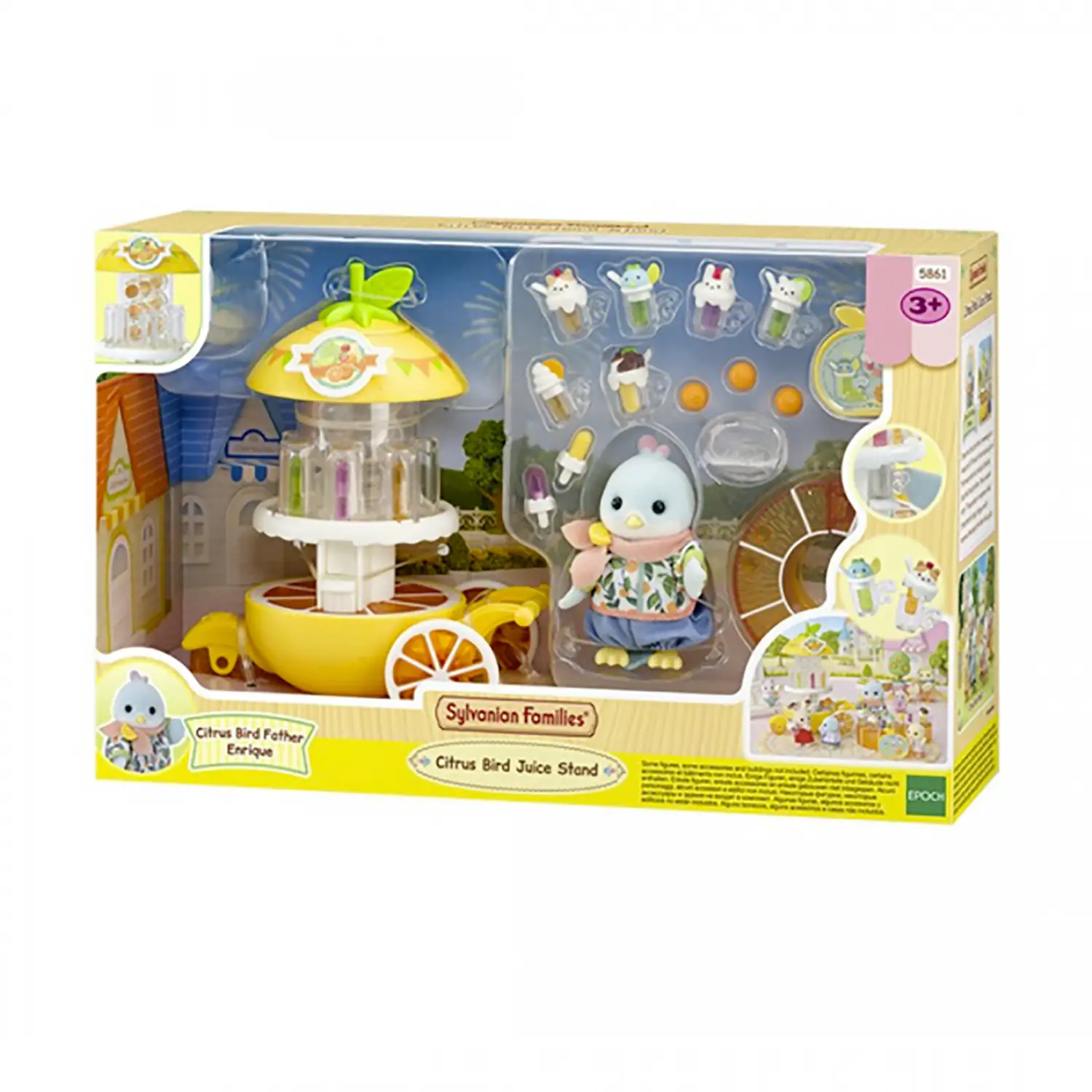 Sylvanian Families Chiosco Di Succhi Papà Uccelli Agrumi - collezionabili bambina