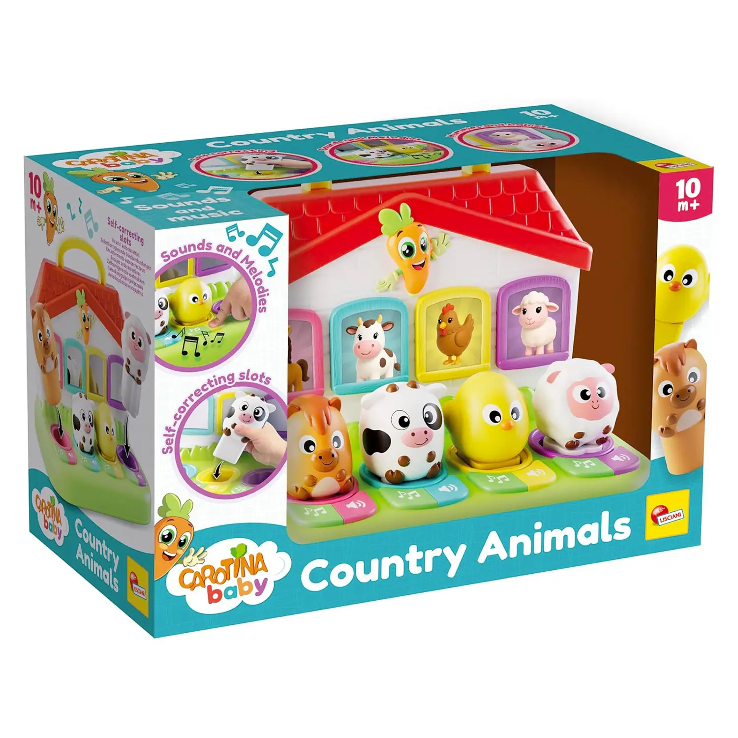 Carotina Baby Animali Della Fattoria Gioco Educativo Sonoro E Luminoso - Primi giochi