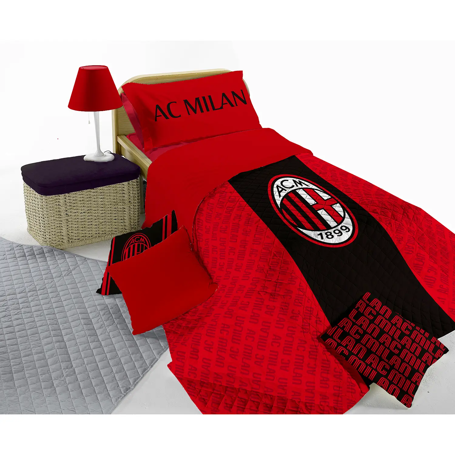 Copriletto Trapuntato 1 Piazza Micro Milan 170x260 Cm - regalo e gadget valigeria