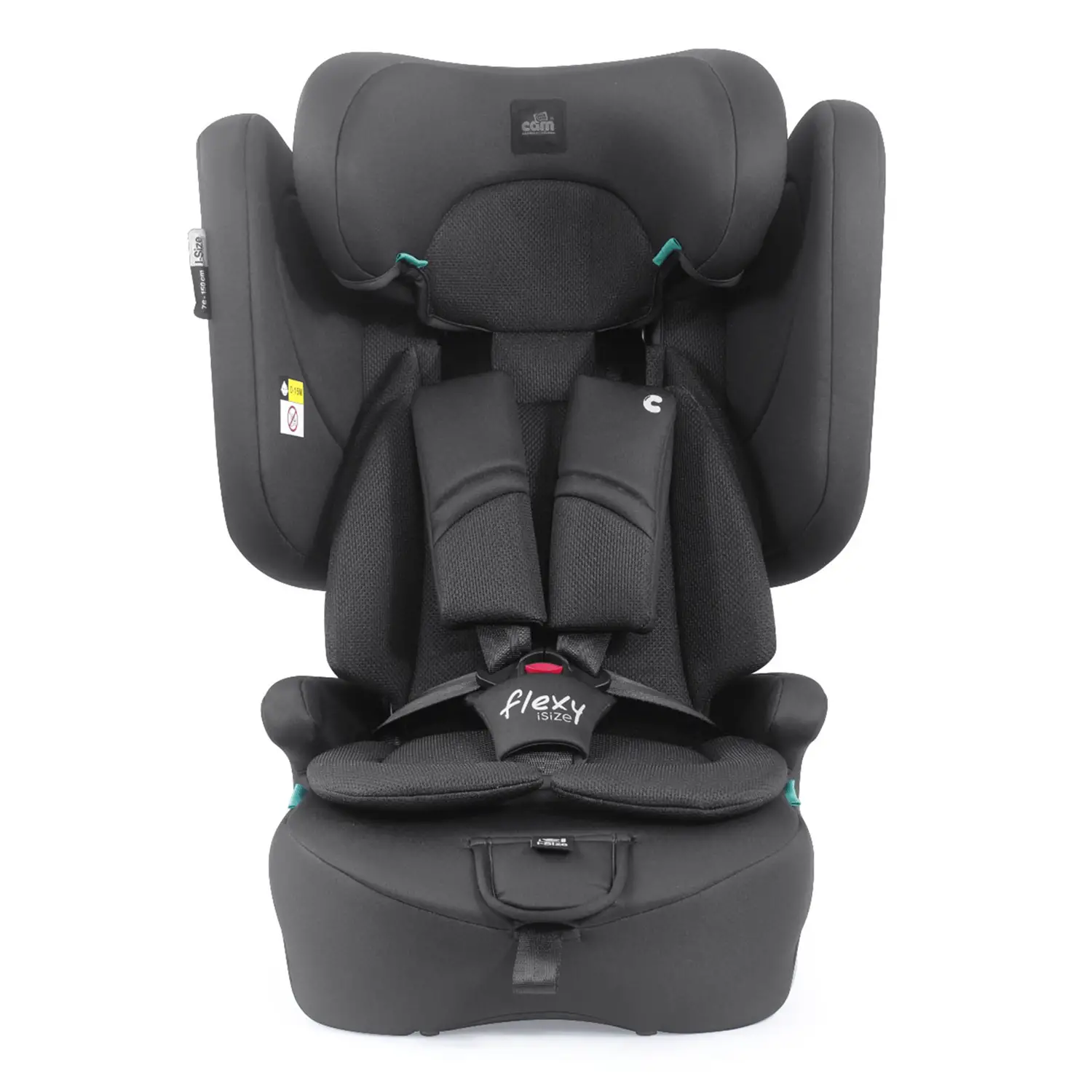 Seggiolino Auto Flexy i-Size Nero 76-150 cm - bambini 76-150 cm (15m-12anni)