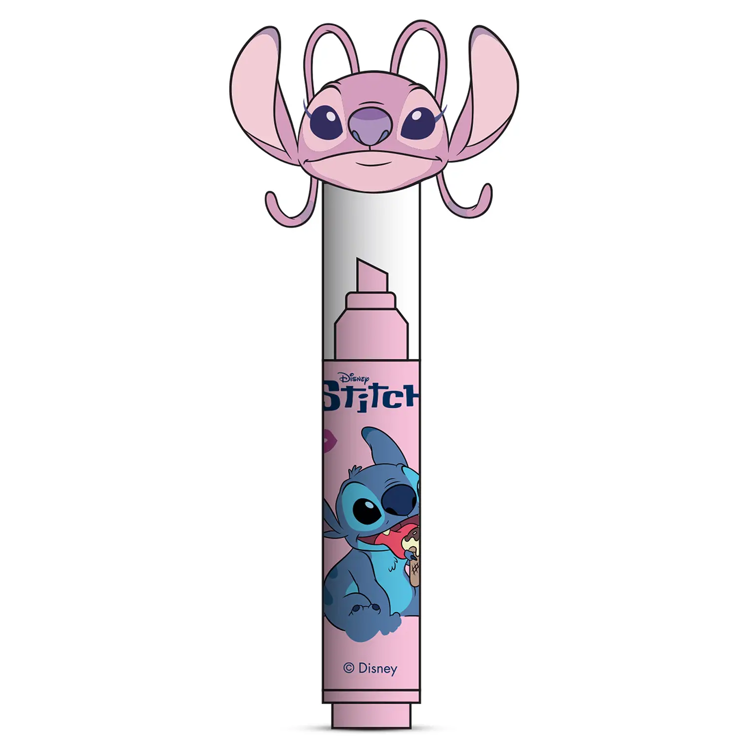 Evidenziatore Stitch con Topper Disney Scuola - cancelleria
