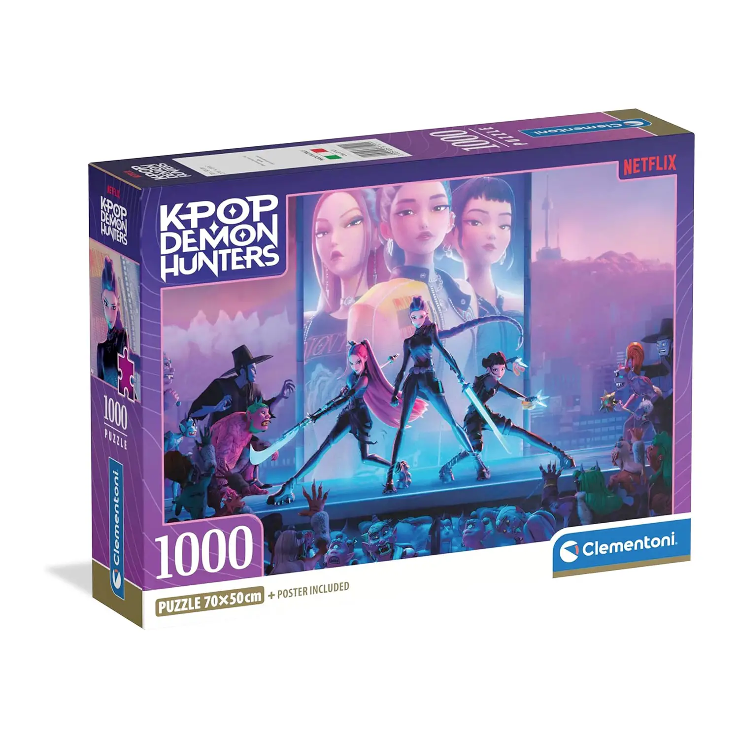Puzzle 1000 Pezzi Compact K Pop Demon Hunters - Puzzle in cartone