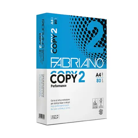 Photocopy Paper Printing Laser, Inkjet Fabriano Copy 2 Performance A4 80gr/sqm Ream 500 Sheets