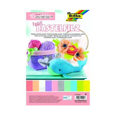Felt Sheets 20x29 10 Pastel Colors