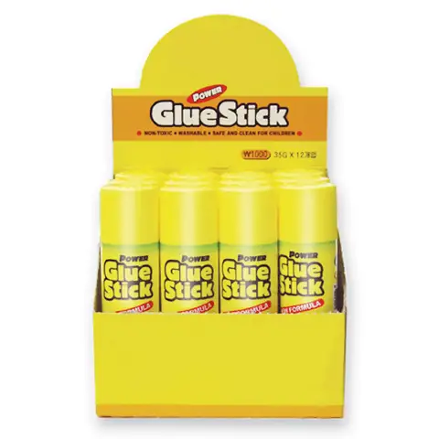 Solvent-Free Glue Stick for Paper and Cardboard 40 gr. 12 Pieces