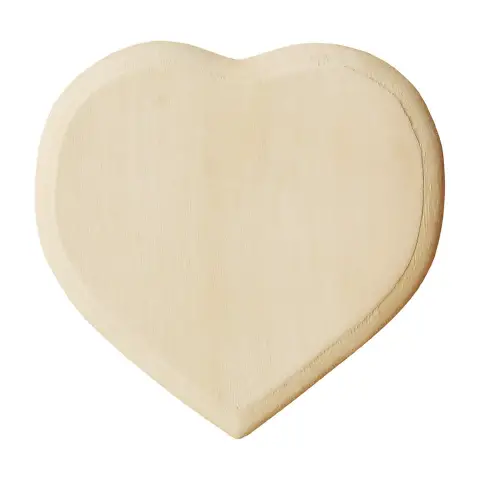 Cuore in Legno da Decorare - 13,5 cm