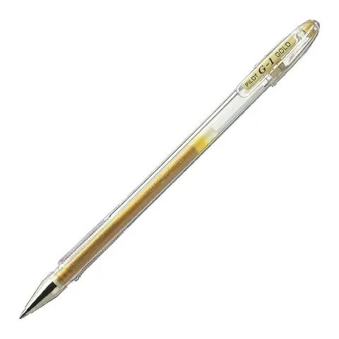 INK GEL G1 PILOT GOLD PEN