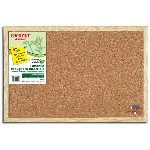 Cork Board 40x60cm with Wood Frame