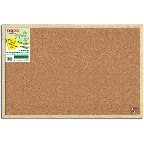 60x90cm Cork Board with Wood Frame