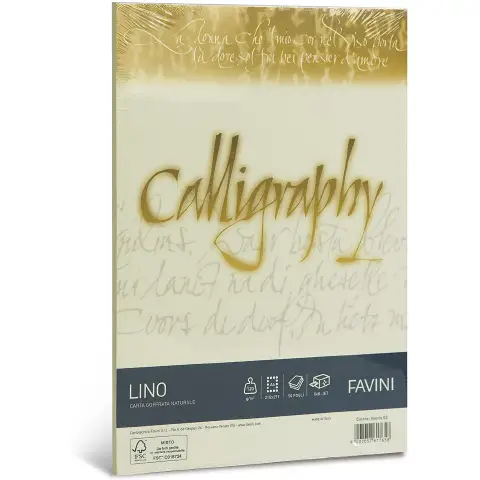 Calligraphy Linen Paper 120 gr. Ivory