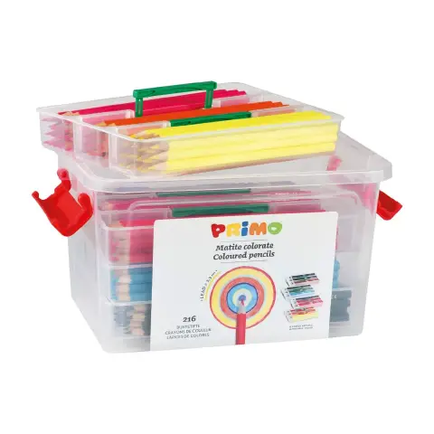 Schoolbox 216 Pastelli Primo Assortito in 12 Colori