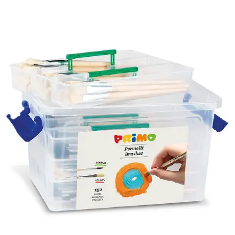 Pennelli Primo Schoolbox 192 Pennelli con setola in pelo di pony