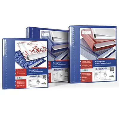 Stelvio Ti 65 A4 4q Blue Binder