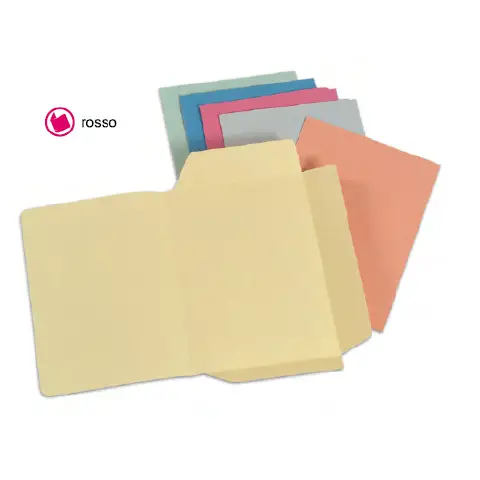 Folders 3 Flaps Red with Print 50Pcs.