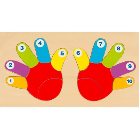 Number Hand Pins