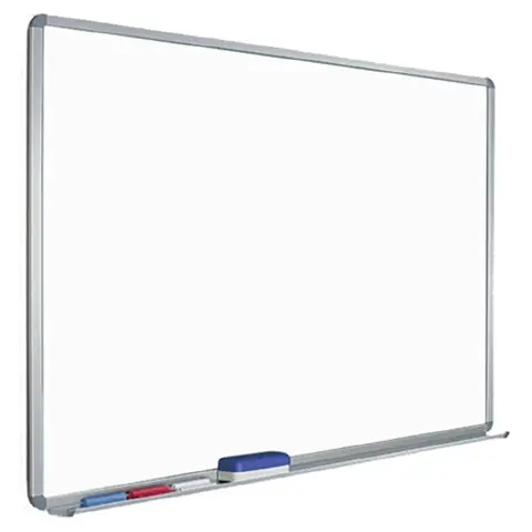 Giodicart Magnetic Whiteboard Cm. 60X90 with Frame and Aluminum Marker Holder Shelf