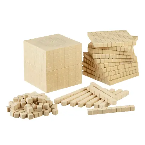 Multibase Dienes Primary School 121 Pieces, Complete Set for Learning Mathematics
