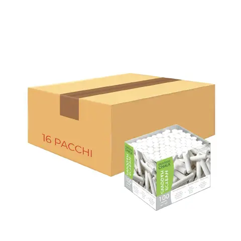 White Dustproof Chalk 16 Boxes of 100 Pieces