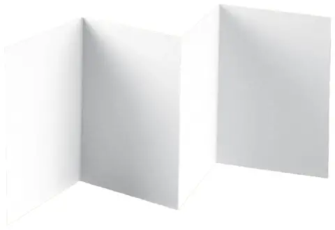 Cartoncini Augurali 4 Ante Bianco