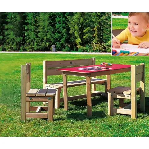 Set Tavolo Con Panche Baby Da Esterno