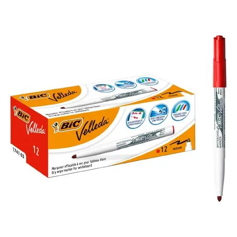 Marker Velleda Junior Bic Red