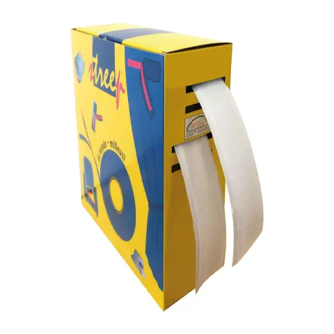 Fascia Adesiva per Fissaggi con Sistema a Strappo, larghezza 20 mm, Rotolo 10 metri