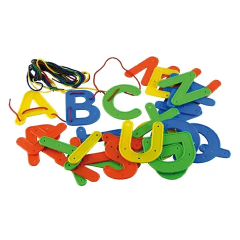 Lettere Maxi Da Allacciare - 26 Lettere + 8 Lacci