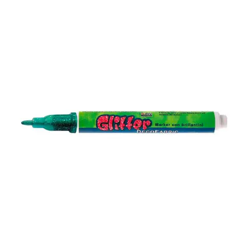 Green Glitter Fabric Marker