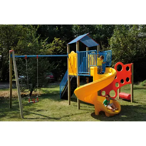Playground For Playgrounds Tower With Helical Slide