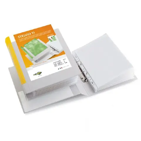 Raccoglitore ad Anelli Stelvio TI 50 A4 2d Bianco