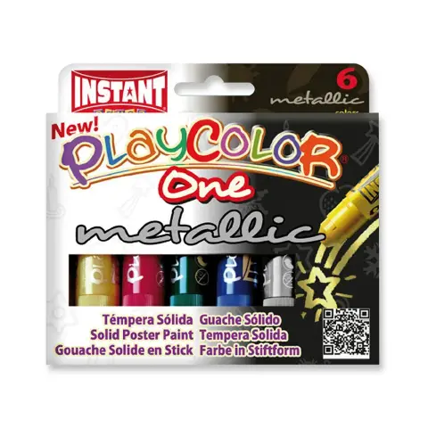 Solid Tempera in Stick Metallic 10gr in 6 colors