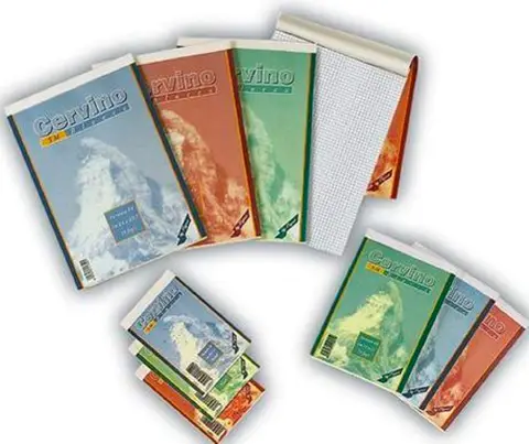 Block Notes Quadrettato - 60 Fogli - Formato 21 x 29,7 cm (A4) - confezione 5 pz