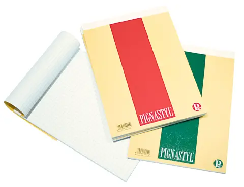 Block Notes Pignastyl Quadrettato - 21x29 cm (A4) - 70 Fogli - confezione 5 pz