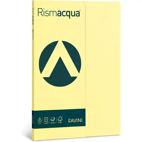 Colored Multipurpose Paper Rismacqua A4 90 gr. - Yellow