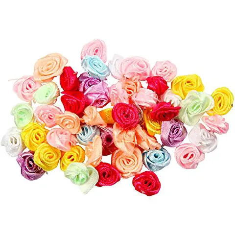 Satin Rosettes 14/18mm. 50Pcs.