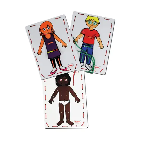 Allacciature Bambini da Vestire - 3 schede + 13 vestiti