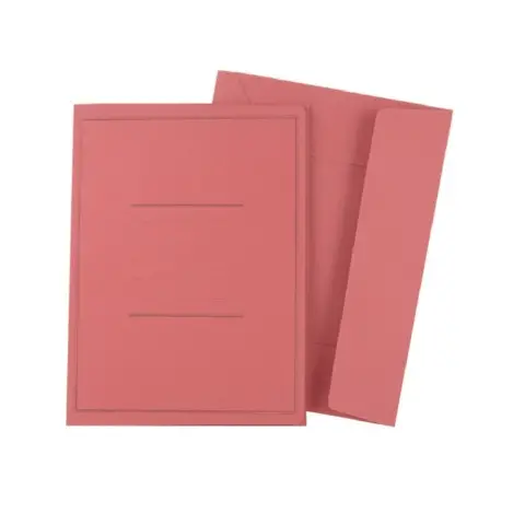 Cartella Pannosa 3 Lembi con Stampa 180gr Rosso - confezione 50 pz