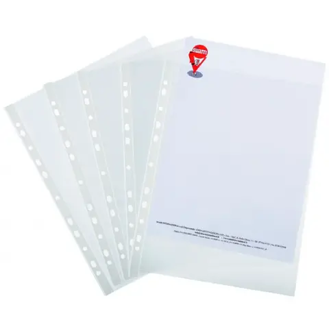 Transparent Pitted Envelopes with Perforation cm. 22x30 100 Pieces