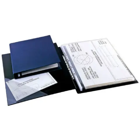 Raccoglitore Sanremo 4 Anelli D 25 30x42 Verticale Blu