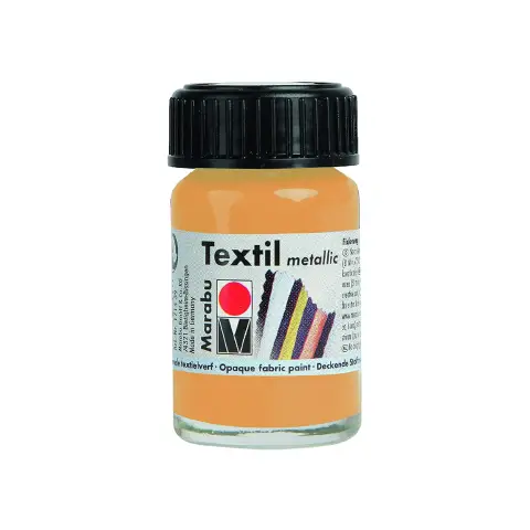 Marabu Textil Coloe per Tessuto Metallizzato Flacone 15 ml. Oro