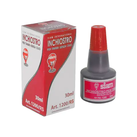 Red Rubber Stamp Ink
