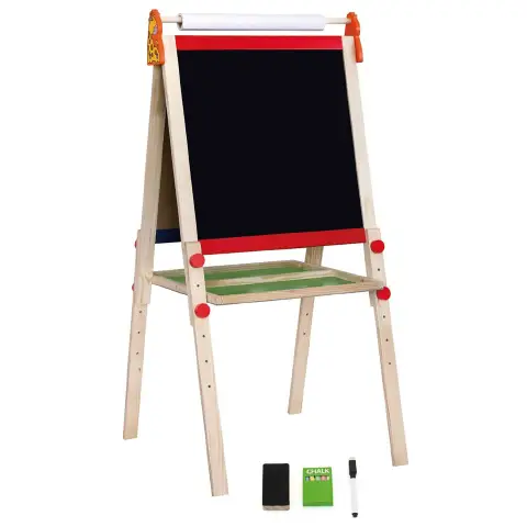 3-in-1 Chalkboard-Walkboard with Roll ,Double-sided ,Adjustable