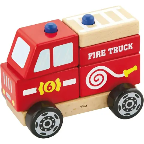 Decomposable Fire Truck, 8 Blocks